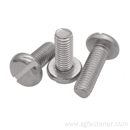 stainless steel slotted pan head screws